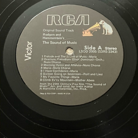 The Sound of Music An Original Soundtrack Recording LP Album, Framed For Display - Picture 7 of 15